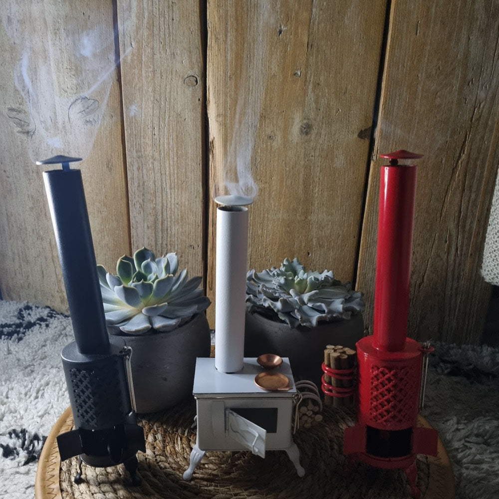 Simple Incense Burner (Black) - Handmade