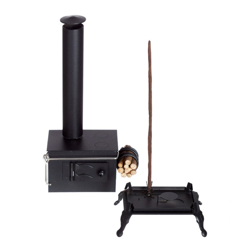 Deluxe Incense Stove (Black) - Handmade